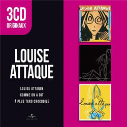 3 cd originaux : Louise Attaque / comme on a dit / à plus tard crocodile