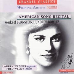 American Song Recital : Works of Bernstein, Hundley, Bowles...