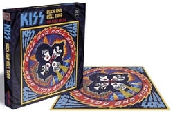 Puzzle 500 pièces - Kiss Rock and roll over - Plastic Head