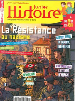 Histoire Junior N°77 La Résistance - septembre 2018
