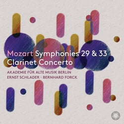 Symphonies n° 29 et n° 33 - Concerto pour clarinette