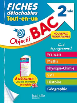 Objectif bac : tout le programme ! 2de - fiches détachables tout-en-un