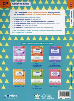 Les cahiers Bordas - Cahier de maths CP