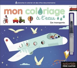 Mon coloriage à l'eau : Les transports