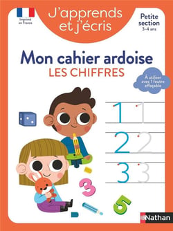J'apprends et j'écris : Les chiffres - PS - mon cahier ardoise (édition 2024)