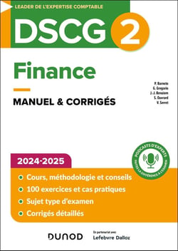 DSCG 2 : Finance - Manuel & corrigés (édition 2024/2025)