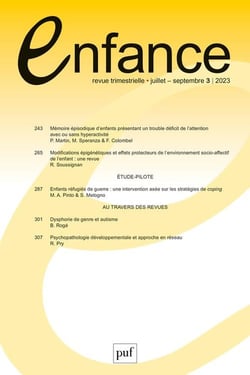 Revue enfance n.75 (édition 2023)