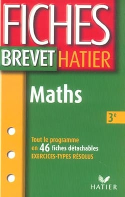 Fiches brevet - maths - 3e - edition 2003