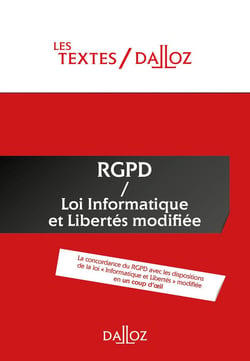 Textes RGPD / loi informatique et libertés de 1978 modifiée - nouveauté - protection des données