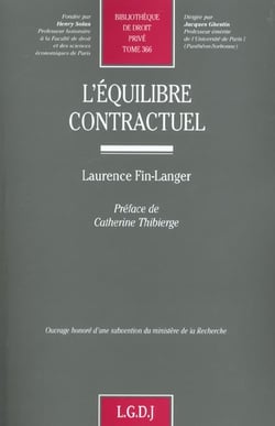 L'EQUILIBRE CONTRACTUEL.