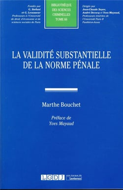 La validité substantielle de la norme pénale