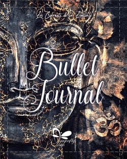 Bullet journal - bouddha - carnet a spirales, 200 pages pointillees, 17x22cm