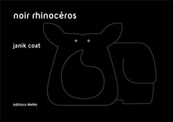 Noir rhinoceros
