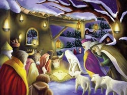 calendrier de l'avent noel a la creche evangelisti