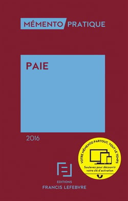 MEMENTO PAIE 2016