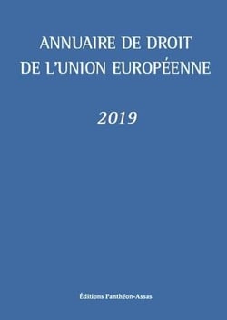 Annuaire de droit de l'Union européenne (édition 2019)