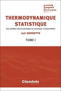 Thermodynamique statistique Tome 1 : les modèles micro-canonique et canonique, irréversibilité