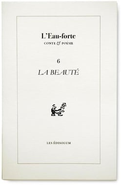 L'eau forte Tome 6 : la beauté