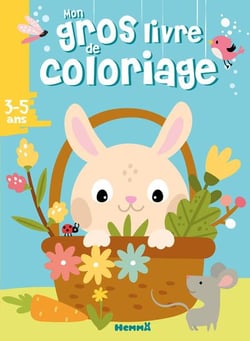 Mon gros livre de coloriage (lapin panier)
