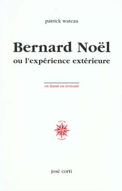 Bernard noel ou l'experience exterieure