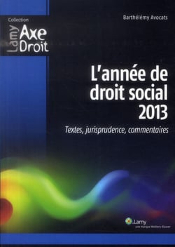 L'annee de droit social (édition 2013)