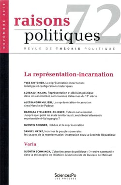 Revue raisons politiques n.72 : novembre 2018