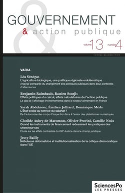Revue gouvernement et action publique n.13