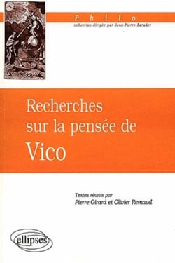 Recherches sur la pensée de Vico