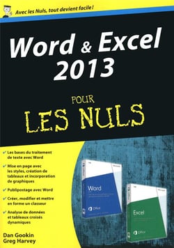 Word Et Excel 2013, Megapoche Pour Les Nuls