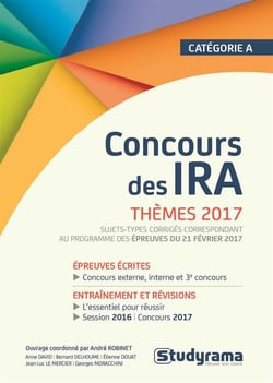 Concours des IRA - thèmes 2017 - catégorie A