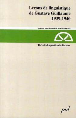 Leçons de linguistique de gustave guillaume - 1939-1940