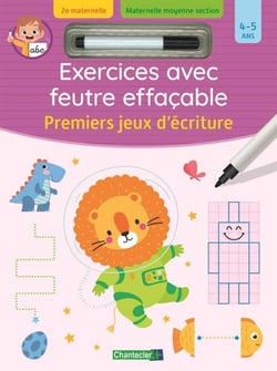 Exercices avec feutre effaçable : Premiers jeux d'écriture