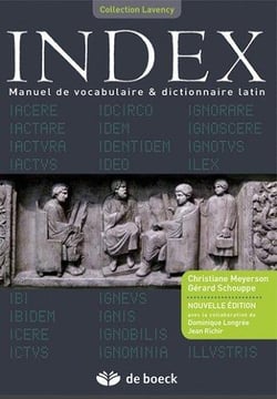 Index - manuel de vocabulaire et dictionnaire de latin (5e édition)