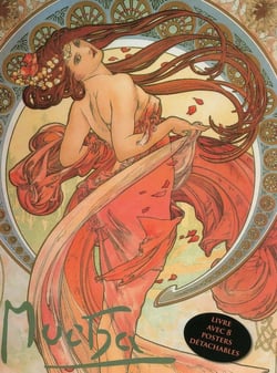 Mucha - livre avec 8 posters détachables - art nouveau