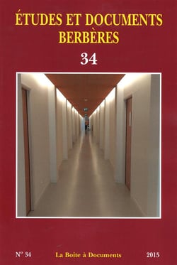 Études et documents berbères n.34 (édition 2016)