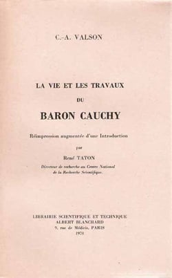 La vie et les travaux du baron cauchy