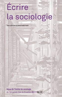 REVUE DE L'INSTITUT DE SOCIOLOGIE n.87 : écrire la sociologie