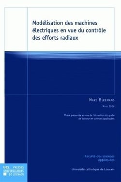 Modelisation des machines electriques en vue du controle des efforts radiaux
