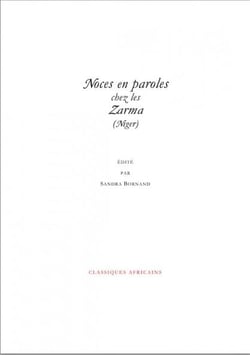 Noces en paroles chez les zarma (niger)