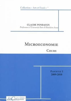 Cours de microéconomie (édition 2009/2010)