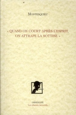 Quand on court après l'esprit, on attrape la sottise