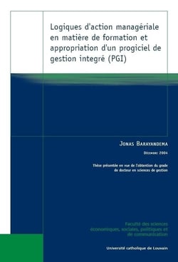 Logiques d action manageriale en matiere de formation et appropriation d un progiciel de gestion int