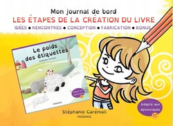 Mon journal de bord : Les étapes de la création du livre "Le poids des étiquettes" : Les étapes de la création du livre Le poids des étiquettes (livre servant de référence de base)