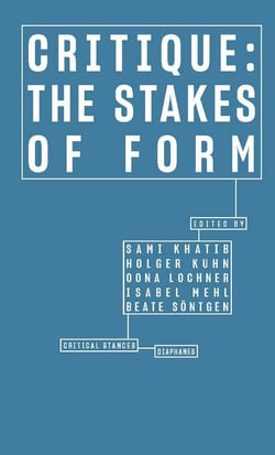 Critique : the stakes of form