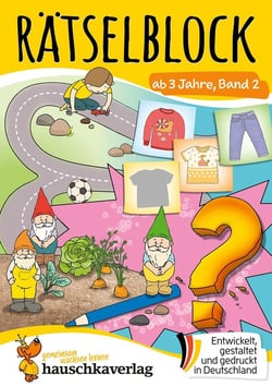 Rätselblock ab 3 Jahre, Band 2 : Bunter Rätselspaß für den Kindergarten - Fehlersuche, Labyrinth, knobeln und logisches Denken