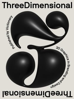 Threedimensional 3d graphics in branding and design