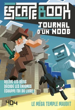 Escape book : Journal d'un Noob : le méga temple maudit