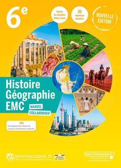 Histoire-géographie-EMC - 6e - manuel collaboratig (édition 2022)