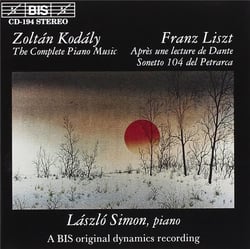 Kodály and Liszt - piano