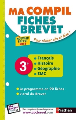 Ma compil fiches brevet Tome 37 : français, histoire, géographie, EMC - 3e (édition 2018)